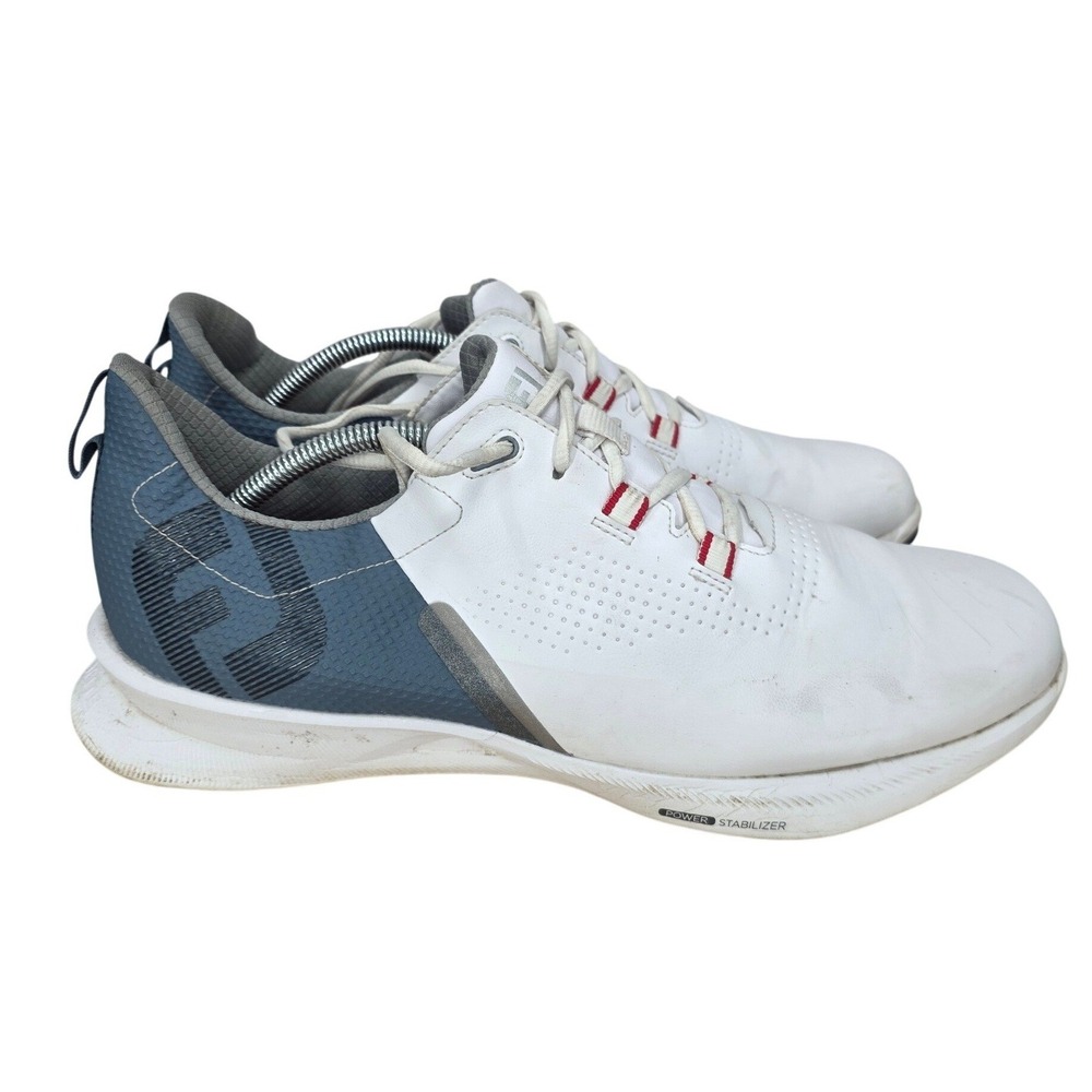 FootJoy Fuel Golf Shoes Mens 11.5 M White Leather Spikeless Sneakers 55441